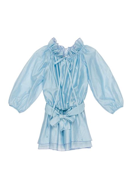 Abito con fiocco Lù-Lù BY MISS GRANT | LL4372AZZURRO